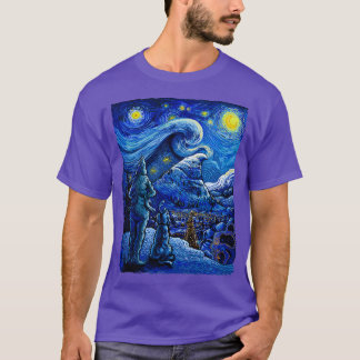 T-shirt Flacon de neige étoilé