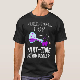 T-shirt Flacon de potion gothique Costume de policier Hall