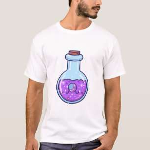 T-shirt Flacon de Potion Magique Galaxie Mignonne
