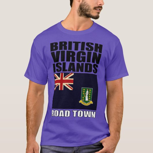 T-shirt Flag des îles Vierges britanniques (Devant)
