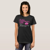 T-shirt Flag Football Girl Definition (Devant entier)