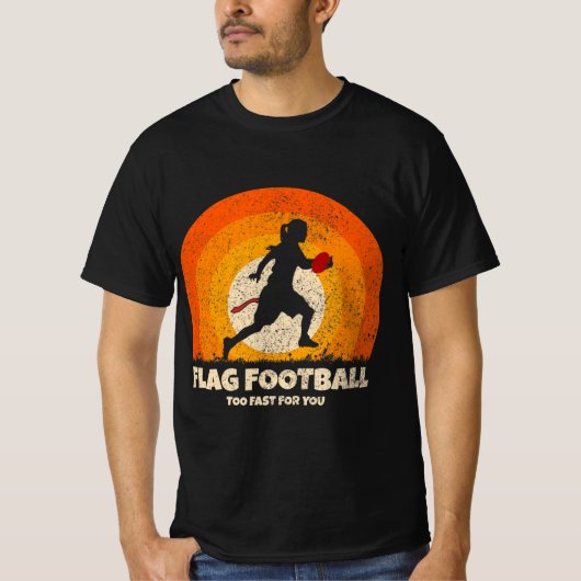 T-shirt Flag Football Girls Women Fast pour vous sur le pi (Devant)