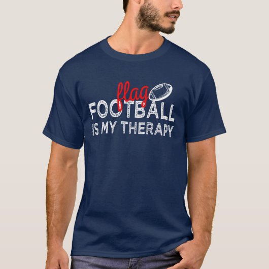 T-shirt Flag Football Is My Therapy (Devant)