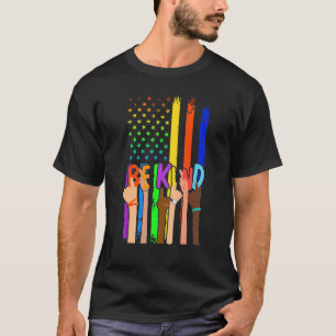 T-shirt Flag Human Equality love LGBT Equality hand for Hu