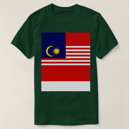 T-shirt Flag malaisien (Design devant)