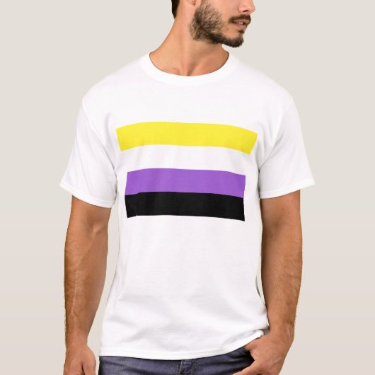 T-shirt Flag non binaire (Devant)