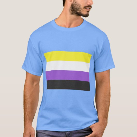 T-shirt Flag non-binaire (Devant)