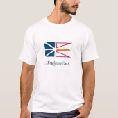 T-shirt Flag of Newfoundland, labeled (Devant)