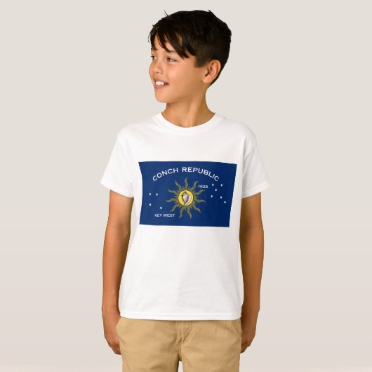T-shirt Flag of the Conch Republic, Flag of Key West (Devant entier)