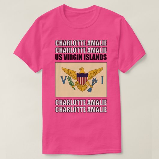 T-shirt Flag of US Virgin Islands (Design devant)