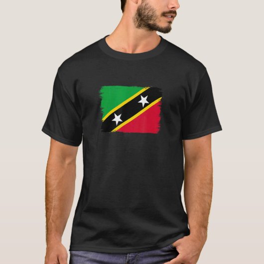 T-shirt Flag Saint Kitts And Nevis 1 (Devant)