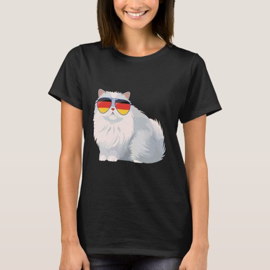 T-shirt Flagge Deutsche Katze deutsch Deutschland Katzen l (Devant)