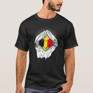 T-shirt Flags belges chez nous Belgique