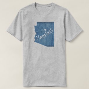 T-shirt Flagstaff Arizona Wood Grain