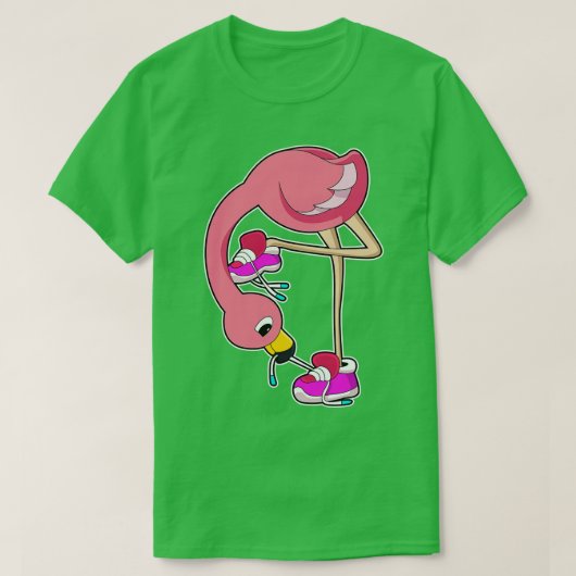 T-shirt Flamant avec chaussures (Design devant)