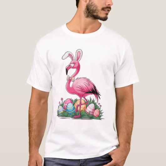 T-Shirt Flamant de Pâques (Devant)