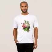 T-shirt Flamant et tu fleuris (Devant entier)