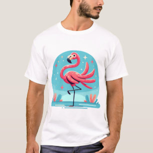 T-shirt Flamant généré par l'IA