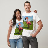 T-shirt Flamant Minecraft  (Unisexe)