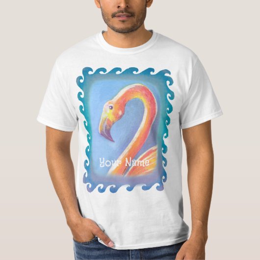 T-shirt Flamant ondulé (Devant)