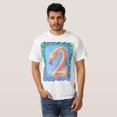 T-shirt Flamant ondulé (Devant entier)