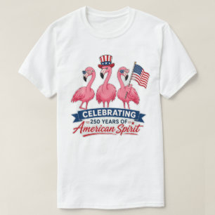 T-shirt Flamant Patriotique 250 Ans d'Esprit Américain 202