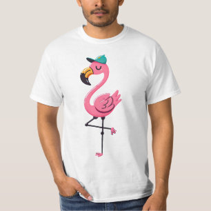 T-SHIRT FLAMANT ROSE 1
