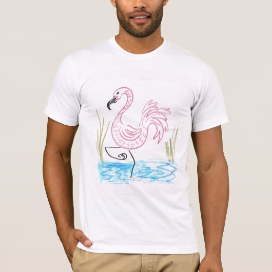 T-shirt Flamant rose #13 (Devant)