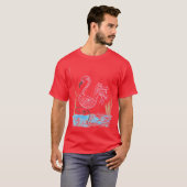 T-shirt Flamant Rose #13 (Devant entier)