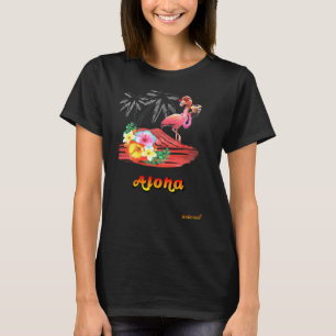 T-SHIRT FLAMANT ROSE ALOHA