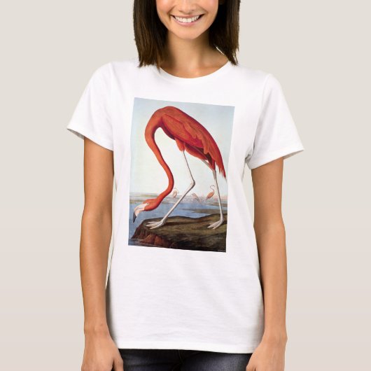 T-shirt Flamant rose américain (Devant)