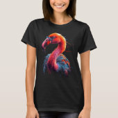 T-shirt Flamant rose Art Lunettes de soleil Oiseau Flamant (Devant)