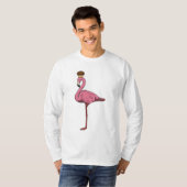 T-shirt Flamant rose avec muffin (Devant entier)