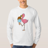 T-shirt Flamant rose avec Popsicle (Devant)
