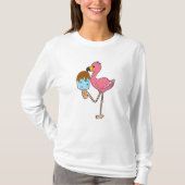 T-shirt Flamant rose avec Popsicle (Devant)
