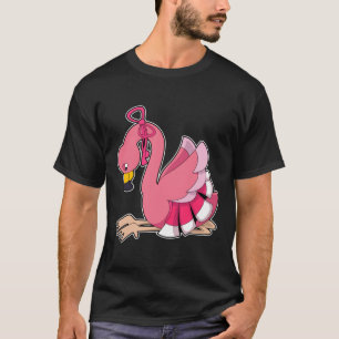 T-shirt Flamant rose avec ruban
