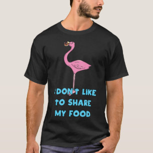 T-shirt Flamant rose avec un anniversaire sucré