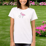 T-shirt Flamant rose Bachelorette Bridesmaid Tribu d'encha<br><div class="desc">Vous cherchez une chemise amusante et unique pour votre soirée bachelorette ? Découvrez cette chemise de la tribu des Flamants roses mariés Flocking ! C'est parfait pour un week-end de fille ou pour une fête. Le design flamingo rose est également disponible sur d'autres articles dans le magasin PageCreativeDesigns.</div>