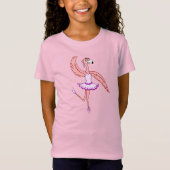 T-Shirt Flamant rose Ballerina (Devant)