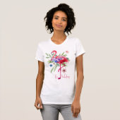 T-shirt Flamant rose "Be Fabulous" (Devant entier)