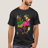 T-shirt Flamant rose Beads New Orleans Festival C'est Mard (Devant)