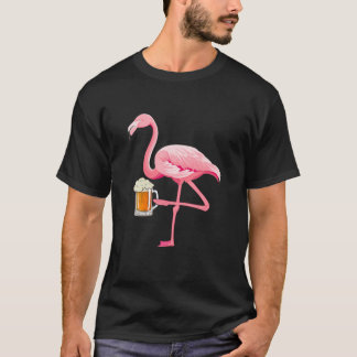 T-shirt Flamant rose Bière Boire Partie Drôle Boissons Drô