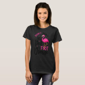 T-shirt Flamant rose Calme Le Flocon Drôle Amateur D'Oisea (Devant entier)
