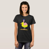 T-shirt Flamant rose Canard flottant pneus Animaux (Devant entier)