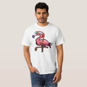 T-shirt Flamant rose Christmas Tee (Devant entier)