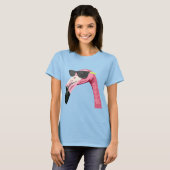 T-shirt Flamant rose cool (Devant entier)