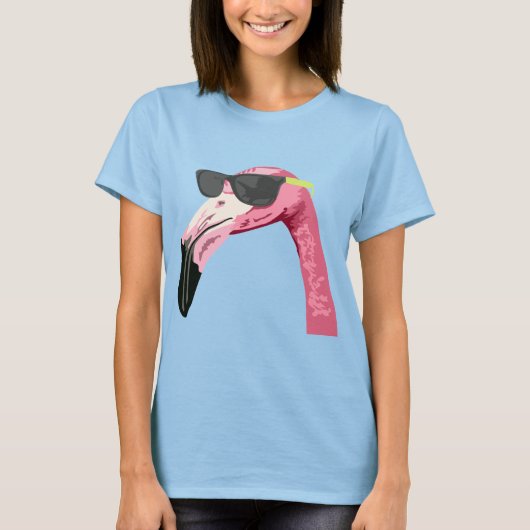 T-shirt Flamant rose cool (Devant)