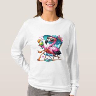 T-shirt Flamant rose cool