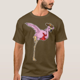 T-shirt Flamant rose Cowboy Cowboy casquette