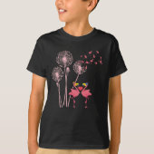 T-shirt Flamant rose Dandelion Exotic Animal Tropical Bird (Devant)